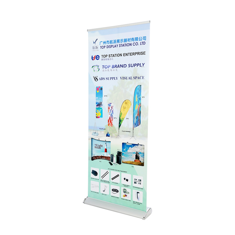Aluminum Wide Base Roll Up banner stand