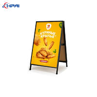 Double Side Metal Warehouse Iron Poster Stand